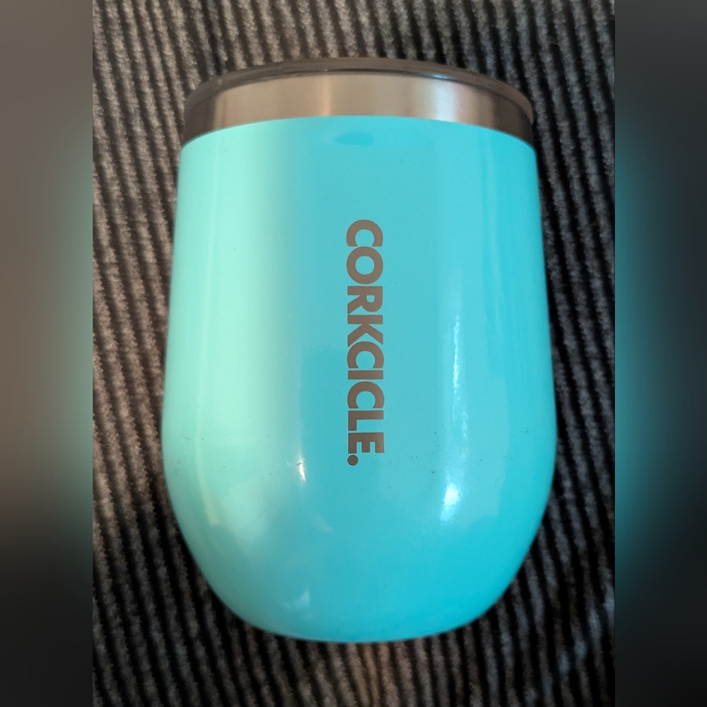Corkcicle Turquoise Tumbler